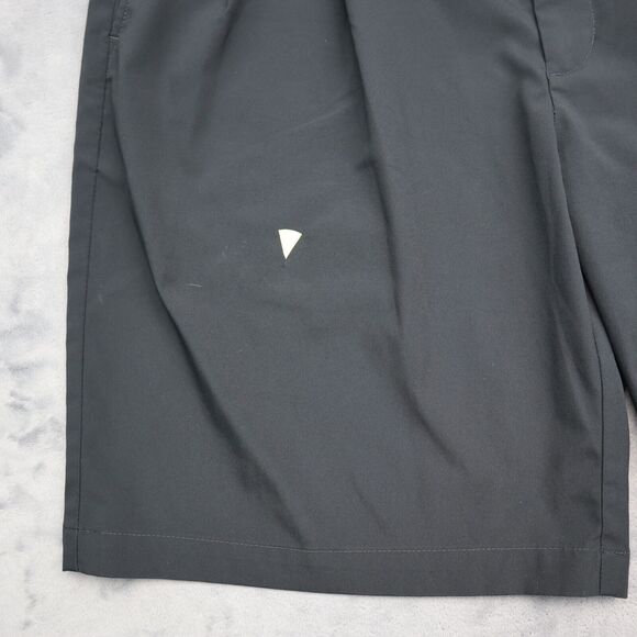 PGA Tour Shorts Mens 38 Black Chino Mid Rise Button Zip Polyester Pocket Pleated - Picture 7 of 15